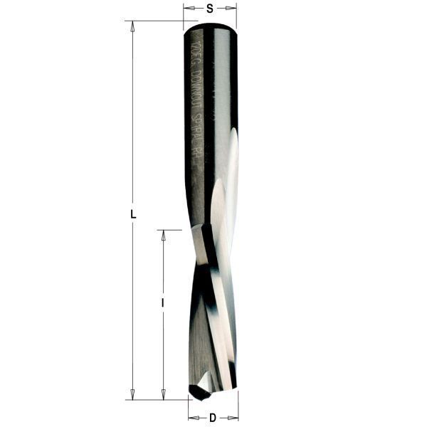 Фото Фреза спиральная монолитная 3x12x60 Z=2 S=8 RH в интернет-магазине ToolHaus.ru